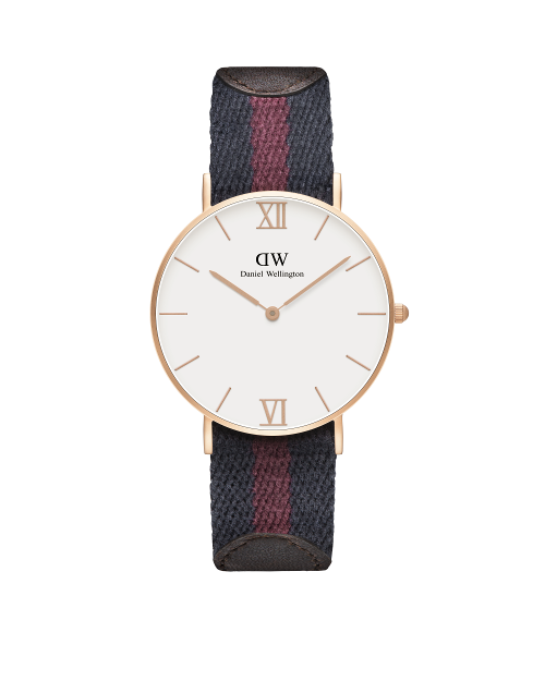 36mm Sandblasted Rose Gold Strap: London