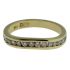18CT YELLOW GOLD, HANDMADE ROUND BRILLIANT 0.30CT DIAMOND RING