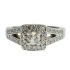 18CT WHITE GOLD DIAMOND DRESS RING