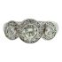18CT WHITE GOLD HANDMADE DIAMOND RING