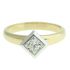 18CT YELLOW GOLD PRINCESS CUT 0.50CT DIAMOND ENGAGEMENT RING