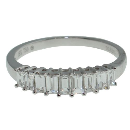 18CT WHITE GOLD BAGUETTE 0.52CT DIAMOND RING