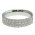 18CT WHITE GOLD PAVE SET 0.75CT DIAMOND RING