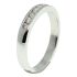 18CT WHITE GOLD HANDMADE PRINCESS CUT CHANNEL SET 0.21CT DIAMOND RING